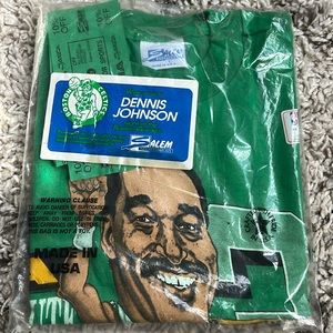 Boston Celtics Dennis Johnson retirement night,T-shirt 12/13/91 vtg